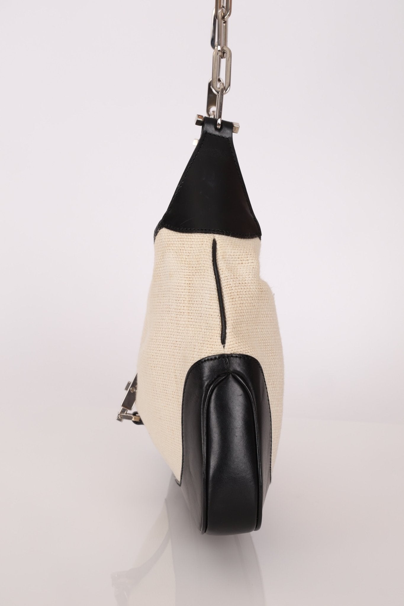 Gucci Canvas Paperclip Chain Jackie - FashioNica