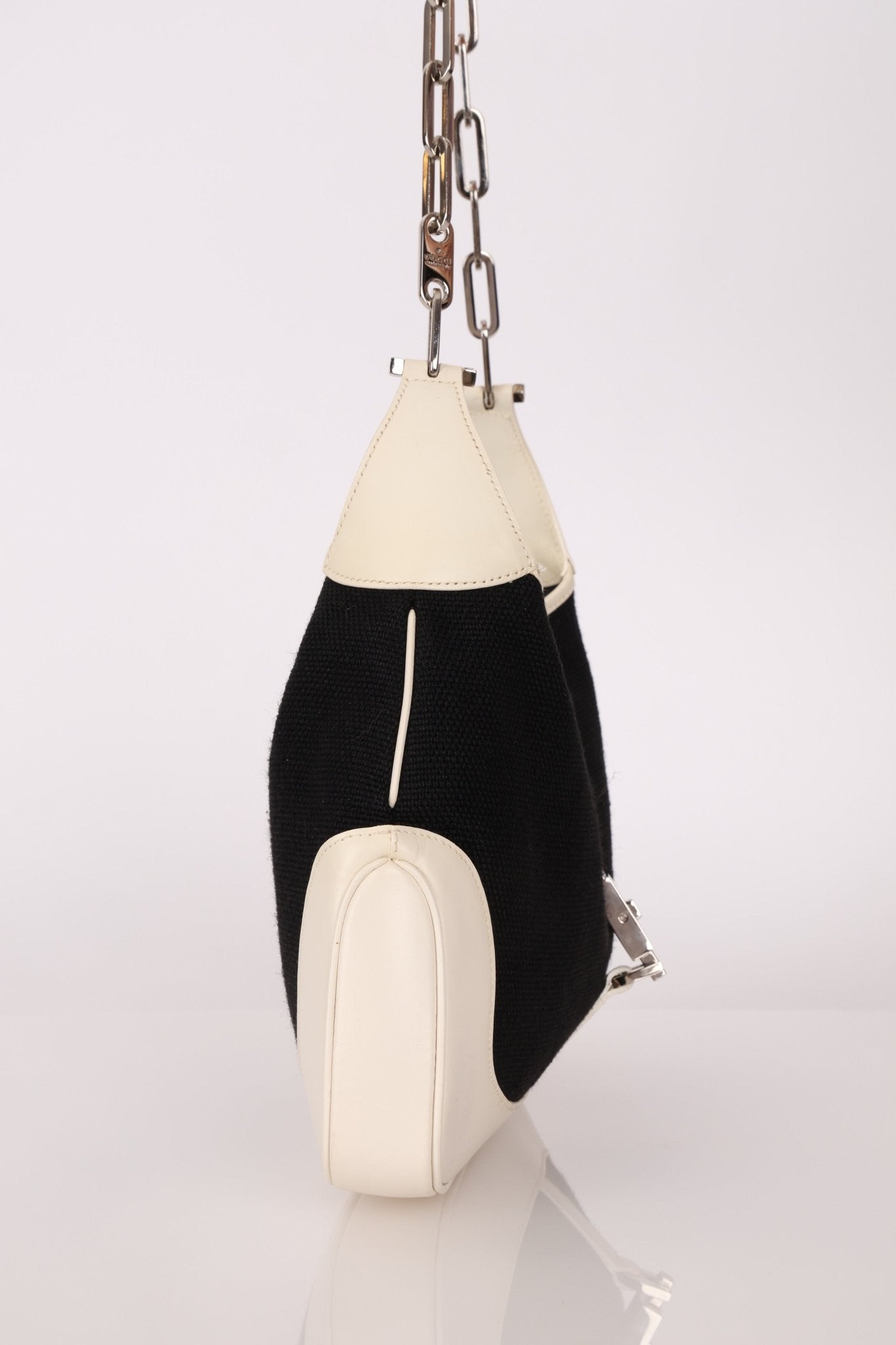 Gucci Canvas Paperclip Chain Jackie - FashioNica