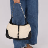 Gucci Canvas Paperclip Chain Jackie - FashioNica