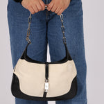 Gucci Canvas Paperclip Chain Jackie - FashioNica