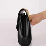 Gucci Chain Embellished Box Leather Clutch with Cardholder - FashioNica
