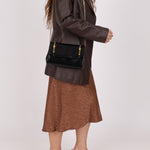 Gucci Chain Embellished Box Leather Clutch with Cardholder - FashioNica