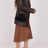 Gucci Chain Embellished Box Leather Clutch with Cardholder - FashioNica