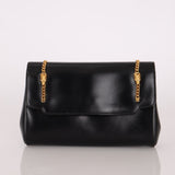 Gucci Chain Embellished Box Leather Clutch with Cardholder - FashioNica