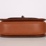 Gucci Chestnut Brown Bamboo Tunlock Top Handle with Strap - FashioNica