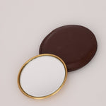 Gucci Chocolate Boxcalf Bamboo Top Handle with Mirror - FashioNica