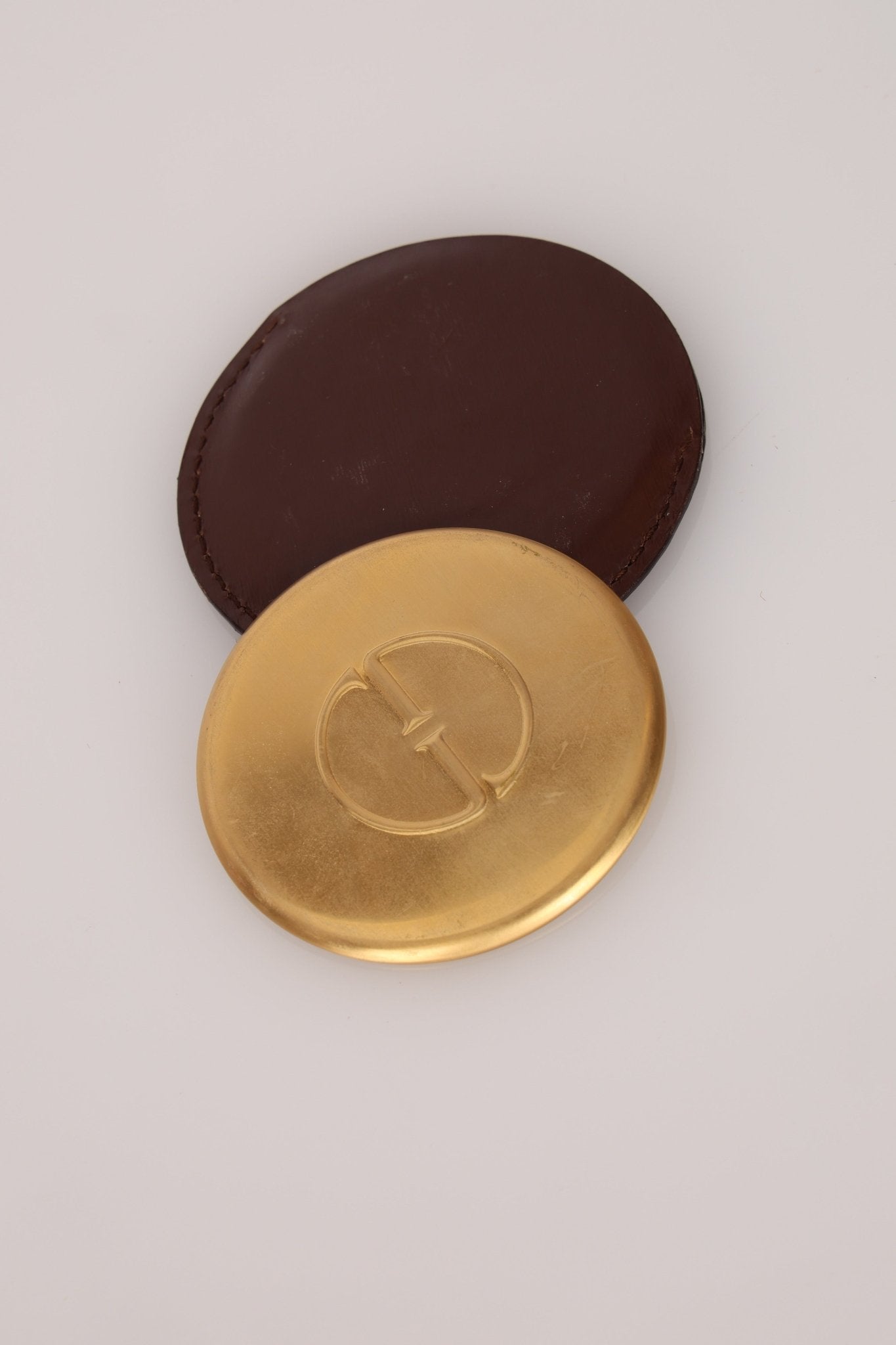 Gucci Chocolate Boxcalf Bamboo Top Handle with Mirror - FashioNica