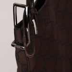 Gucci Chocolate Monogram Nylon Shoulder Bag - FashioNica