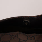 Gucci Chocolate Monogram Nylon Shoulder Bag - FashioNica