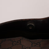 Gucci Chocolate Monogram Nylon Shoulder Bag - FashioNica