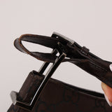 Gucci Chocolate Monogram Nylon Shoulder Bag - FashioNica