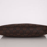 Gucci Chocolate Monogram Nylon Shoulder Bag - FashioNica