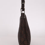 Gucci Chocolate Monogram Nylon Shoulder Bag - FashioNica