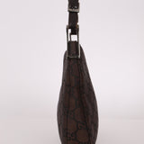 Gucci Chocolate Monogram Nylon Shoulder Bag - FashioNica
