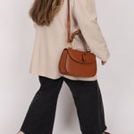 Gucci Cognac Bamboo Turnlock Top Handle with Strap - FashioNica