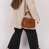Gucci Cognac Bamboo Turnlock Top Handle with Strap - FashioNica
