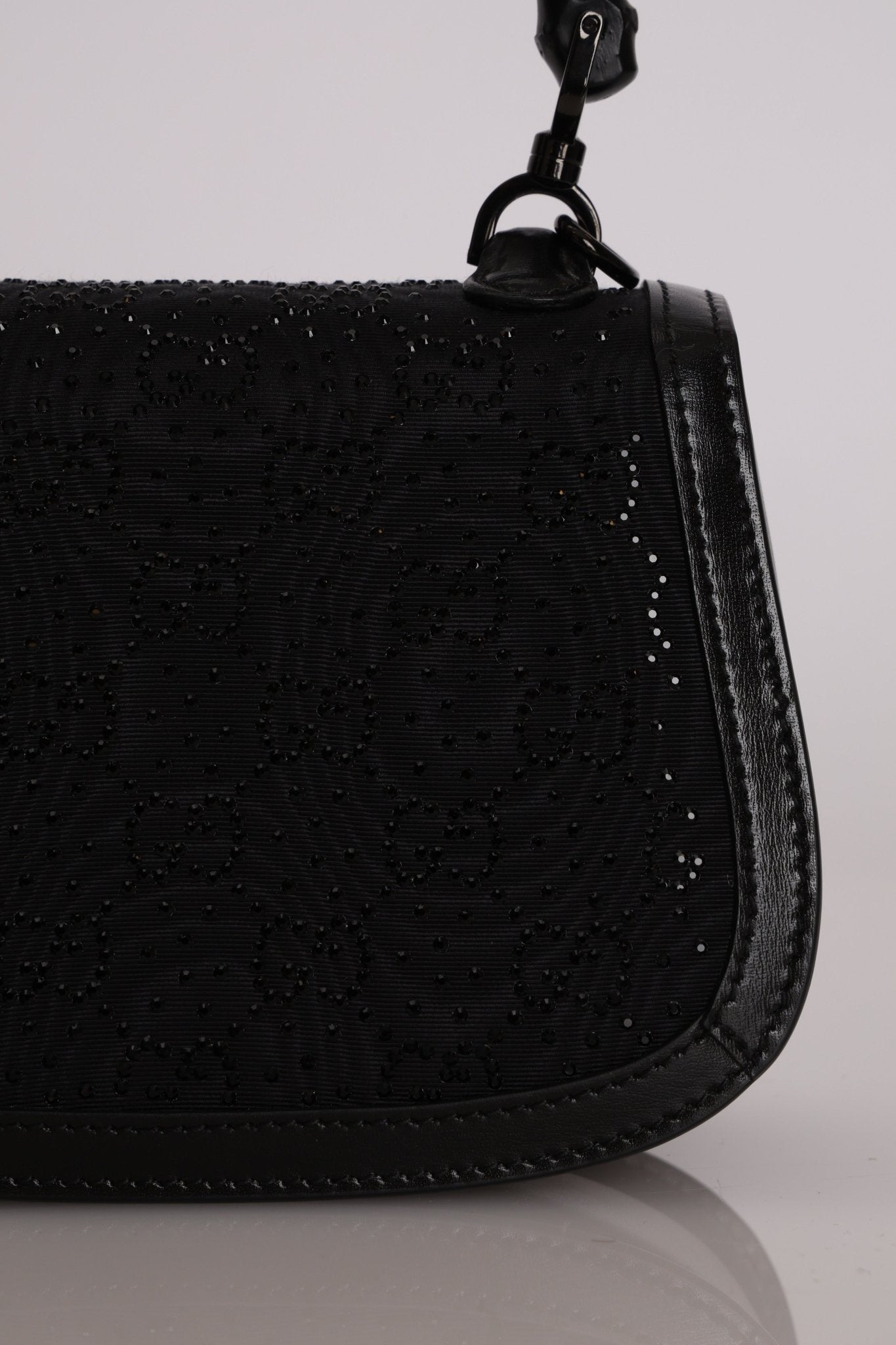 Gucci Crystal Bamboo 1947 Mini Top Handle - FashioNica
