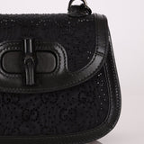 Gucci Crystal Bamboo 1947 Mini Top Handle - FashioNica