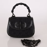 Gucci Crystal Bamboo 1947 Mini Top Handle - FashioNica