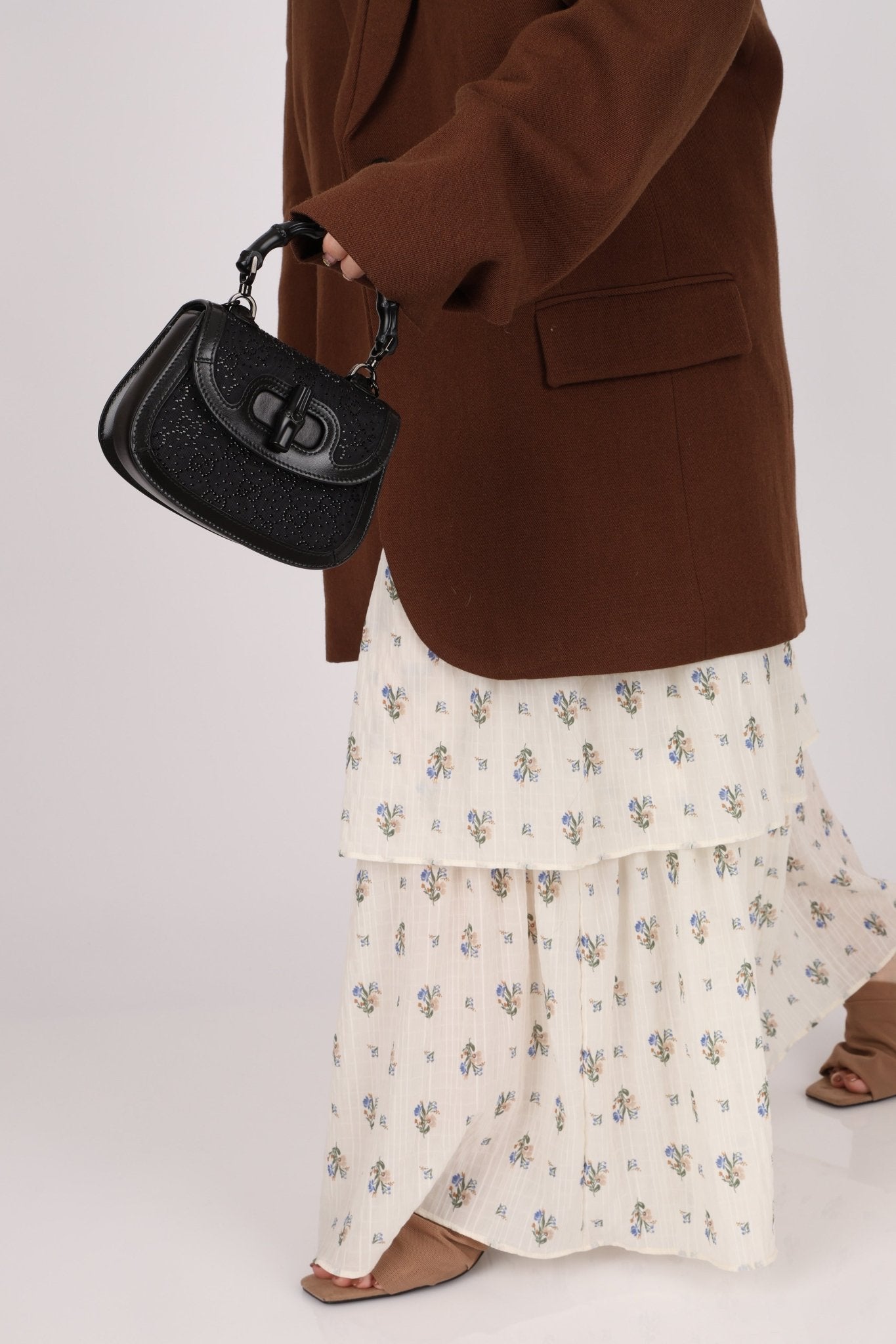 Gucci Crystal Bamboo 1947 Mini Top Handle - FashioNica