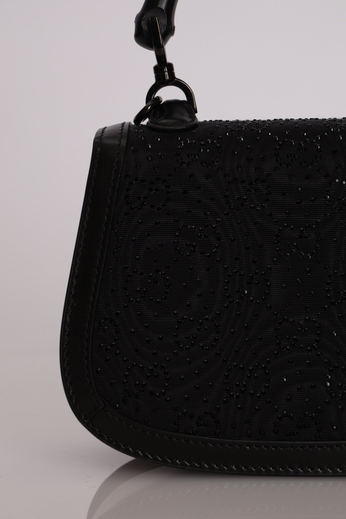 Gucci Crystal Bamboo 1947 Mini Top Handle - FashioNica