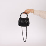 Gucci Crystal Bamboo 1947 Mini Top Handle - FashioNica