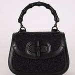 Gucci Crystal Bamboo 1947 Mini Top Handle - FashioNica
