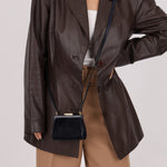 Gucci Dark Navy Ponyhair Frame Crossbody - FashioNica