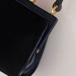 Gucci Dark Navy Ponyhair Frame Crossbody - FashioNica