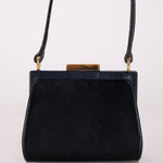 Gucci Dark Navy Ponyhair Frame Crossbody - FashioNica
