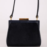 Gucci Dark Navy Ponyhair Frame Crossbody - FashioNica