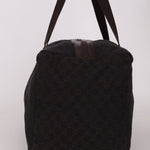 Gucci Denim Monogram Duffle Bag with Pouch - FashioNica