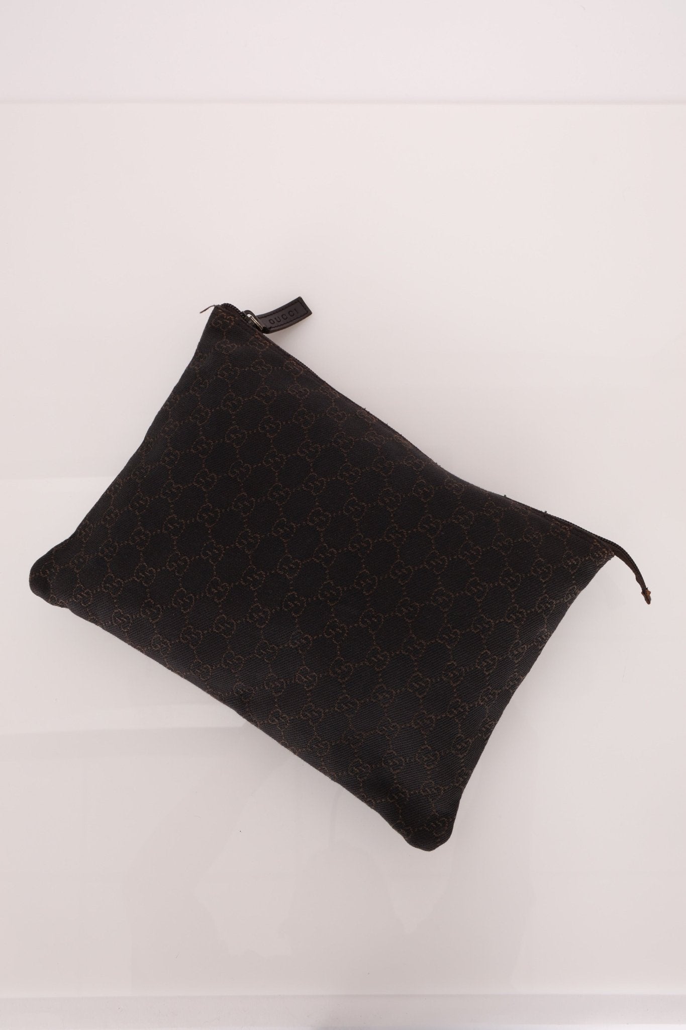 Gucci Denim Monogram Duffle Bag with Pouch - FashioNica