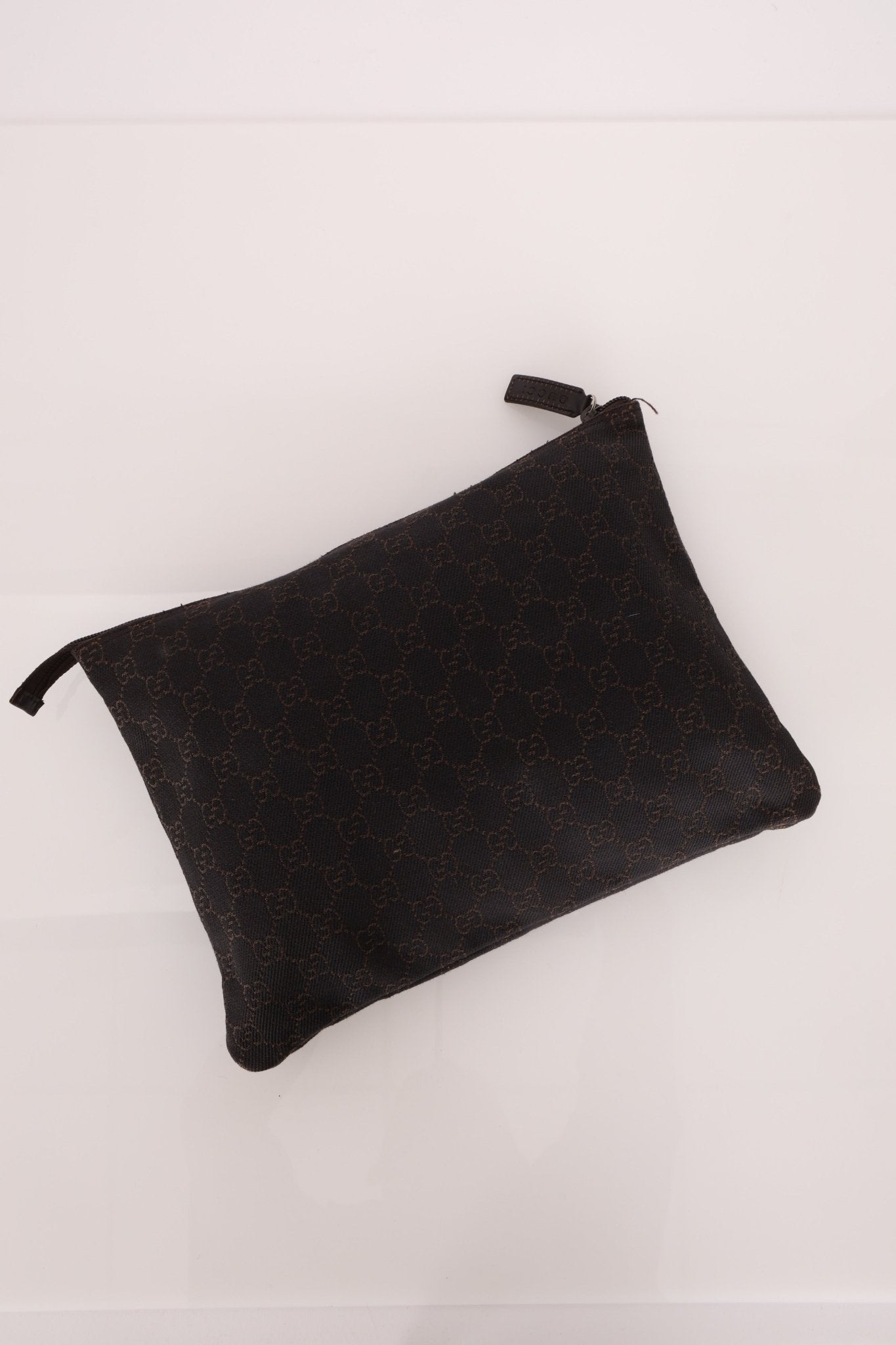 Gucci Denim Monogram Duffle Bag with Pouch - FashioNica