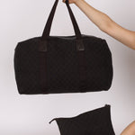 Gucci Denim Monogram Duffle Bag with Pouch - FashioNica