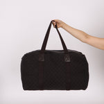 Gucci Denim Monogram Duffle Bag with Pouch - FashioNica