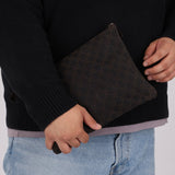 Gucci Denim Monogram Duffle Bag with Pouch - FashioNica