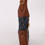 Gucci Denim Monogram Small Jackie - FashioNica