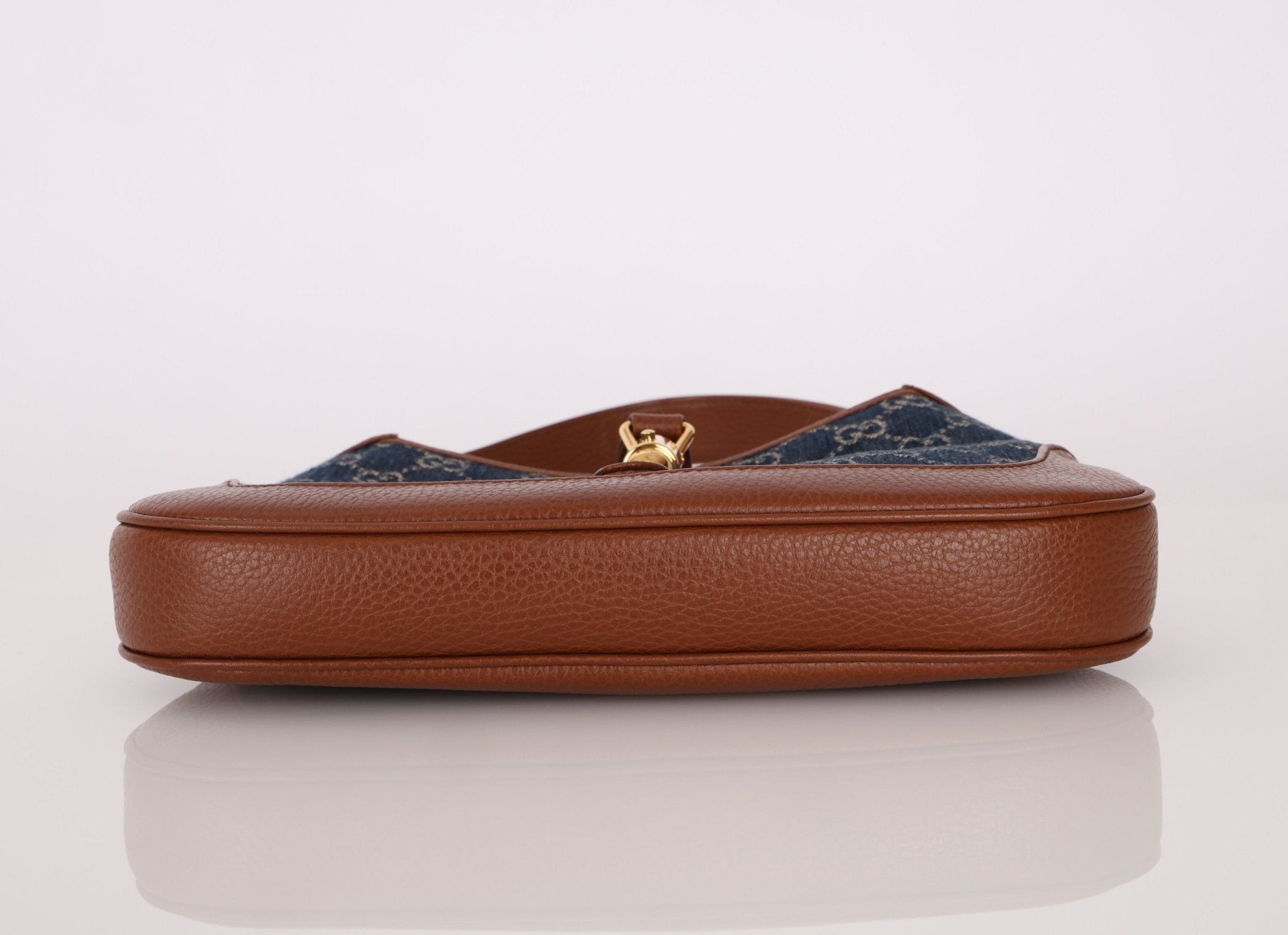 Gucci Denim Monogram Small Jackie - FashioNica