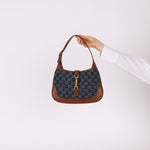 Gucci Denim Monogram Small Jackie - FashioNica