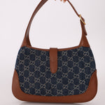 Gucci Denim Monogram Small Jackie - FashioNica