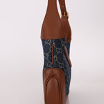 Gucci Denim Monogram Small Jackie - FashioNica