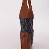 Gucci Denim Monogram Small Jackie - FashioNica