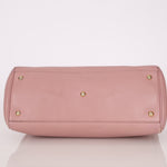 Gucci Dust Pink Leather Bamboo Shopper Tote - FashioNica