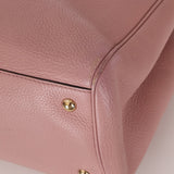 Gucci Dust Pink Leather Bamboo Shopper Tote - FashioNica