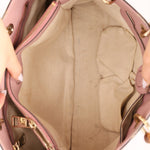 Gucci Dust Pink Leather Bamboo Shopper Tote - FashioNica
