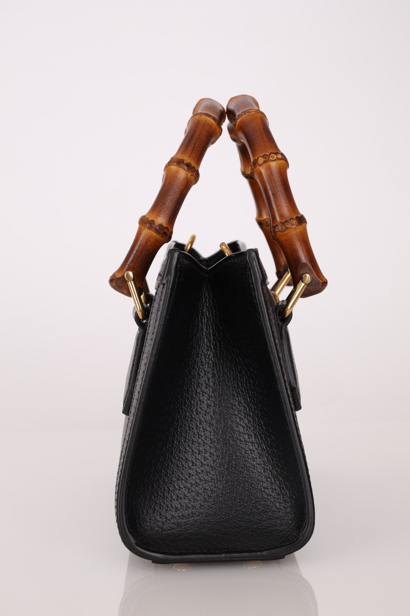 Gucci East West Bamboo Leather Diana - FashioNica