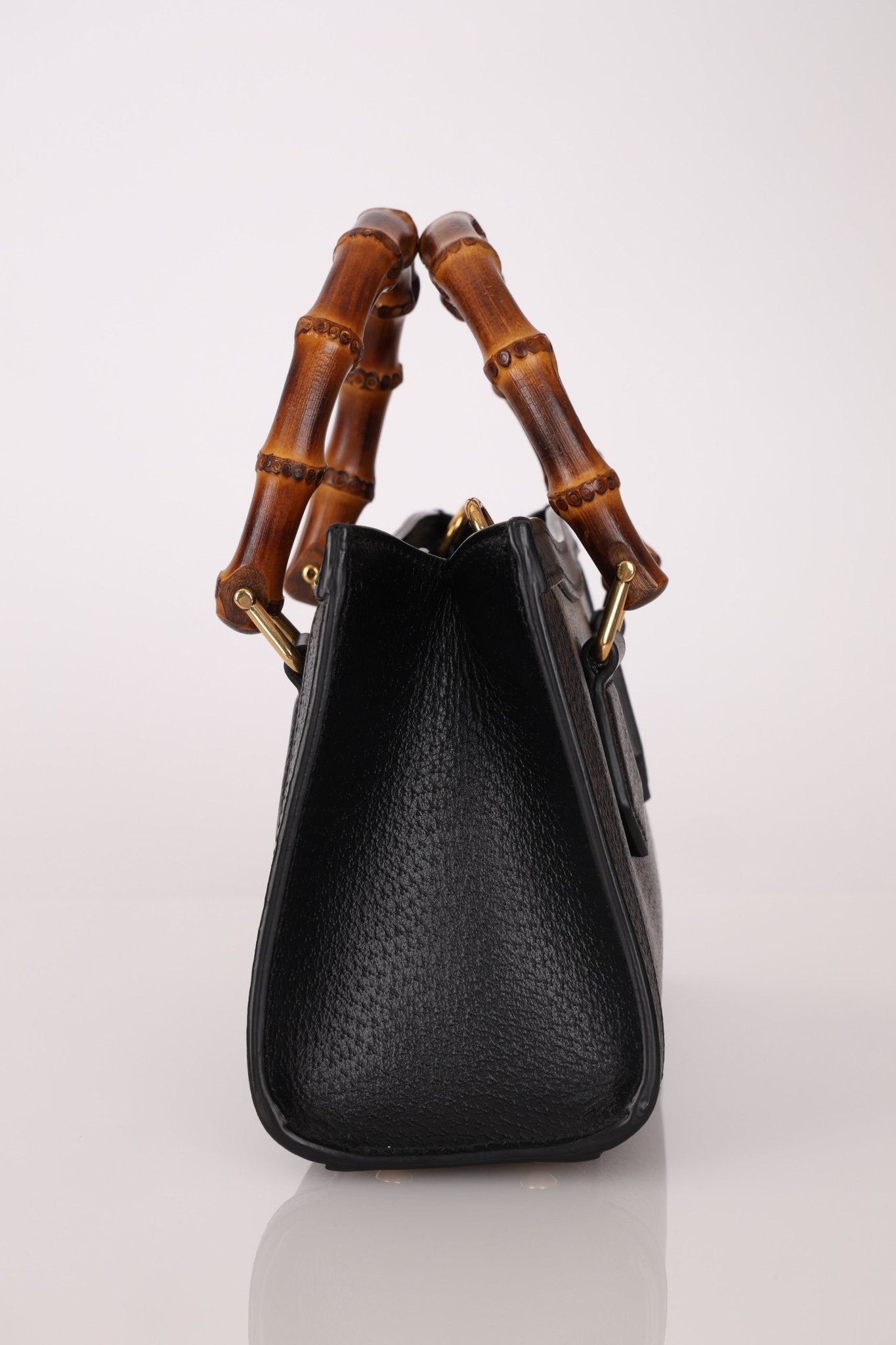 Gucci East West Bamboo Leather Diana - FashioNica