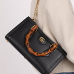 Gucci East West Bamboo Leather Diana - FashioNica