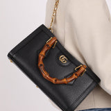 Gucci East West Bamboo Leather Diana - FashioNica